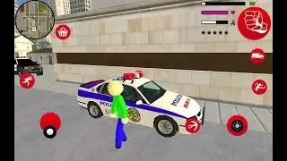 Baldi Stickman Rope Hero Vice Town - Police Chase Arena Transform!