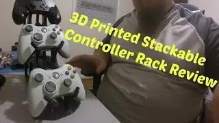 3D printed Stackable Controller Holder Rack - print and review