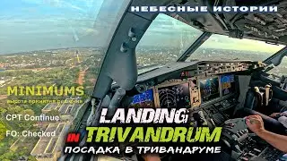 Boeing 737MAX Landing at Trivandrum | Pilot View 4K #aviationgeek 