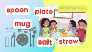Dining table items #1 || Learn to read for TODDLERS || Reading Series #diningtableitems