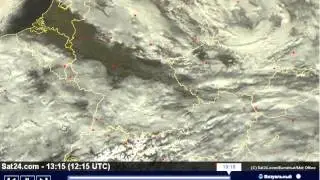 Strange shape over Germany (orgonite energy) 13.1.2013.