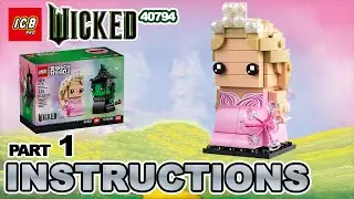 LEGO Wicked Elphaba & Glinda Figures 40794 &ndash; 4K Build Instructions Slideshow (Part 1 of 2)