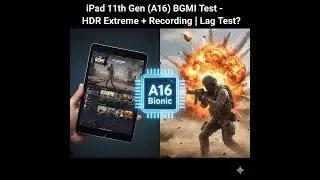 iPad 11th Gen (A16) BGMI Test - HDR Extreme + Recording | Lag Test?