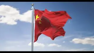 China Flag Waving On Blue Sky Ultra 4K Free Copyrights | Chinese Flag
