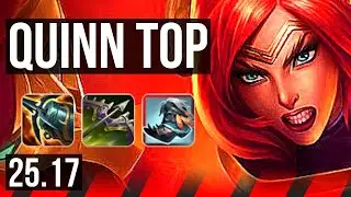 QUINN vs FIORA (TOP) | EUW Master | 25.17