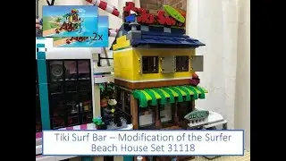 LEGO MOC - Tiki Surf Bar - Модификация пляжного домика сёрфера