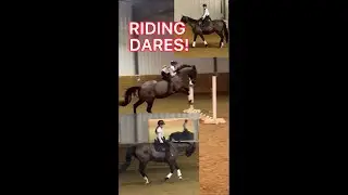DOING YOUR RIDING DARES! #showjumping #fall #ridingfail #fail #ridingdares