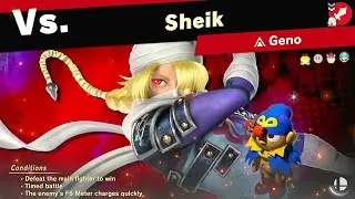 Super Smash Bros Ultimate World of Light: Sheik vs Geno