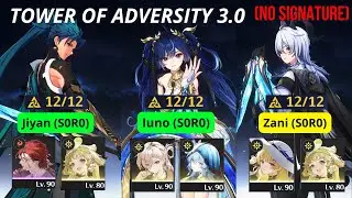 (NO SIGNATURE) Tower Of Adversity 3.0 Jiyan | Iuno | Zani - All Bosses Clear | Wuthering Waves