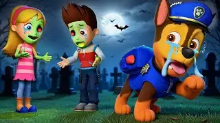RUN CHASE! 🏃&zwj;♂️ ZOMBIE RYDER & KATIE ARE HERE! 🧟&zwj;♂️🧟&zwj;♀️ Scary Graveyard Escape! 😱