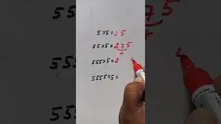 multiply by 5 #multiplication #shorts #500 #youtube #education