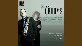 Cello Sonata No. 1 in E Minor, Op. 38: I. Allegro non troppo (Arr. for Saxophon and Piano)