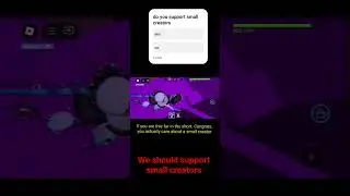SUPPORT SMALL CREATORS, NOW! #roblox #helpus  #spreadawarness #repostthis #sharethis  #remixthis