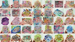 DIY Scene Stickers Collection💕ASMR✨So Satisfying