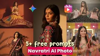 Trending Navratri Dandiya Garba Look AI Photo Editing Prompts | Google Gemini Viral Instagram Reels