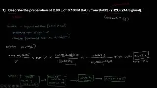 Hydrated Salts in Solution Preparation | Chemistry Problem Solving