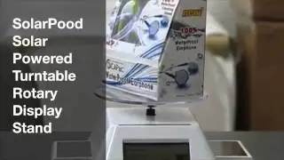 SolarPood - Solar Powered Turntable Rotary Display Stand