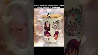 Spirited away cute kawaii theme 15oz mug, bamboo lid from patchpepperstudio