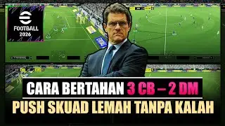 Cara Bertahan eFootball 2026 Gunakan 3 CB dan 2 DMF (PS4, PS5, XBOX, PC, Mobile)