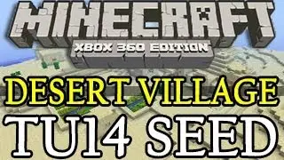 Minecraft ( XBOX 360 / PS3 ) Desert Village Seed TU17 - Title Update 17 1.07