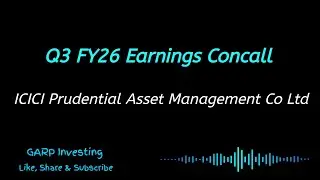 ICICI Prudential Asset Management Co Q3 FY26 Earnings Concall | ICICI Prudential Amc Conference Call