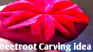 Beetroot Carving flower Design #viralvideo #Beetroot