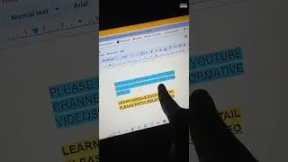 Remove Background Colour of Text on Google Docs | #colour #text #documents #shorts #google