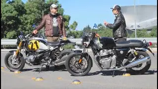 BMW R nineT 719 y  Royal Enfield Continental GT650
