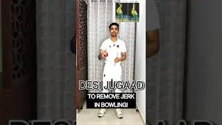 Desi Jugaad to remove Jerk in bowling😍🔥 Improve Chucking or Bhatta ball in cricket!🏏 #shorts