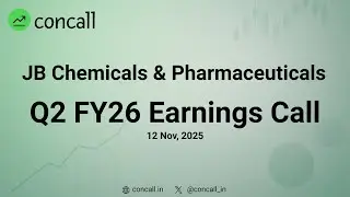JB Chemicals & Pharmaceuticals  Q2 FY26 Earnings Conference Call | Concall.in