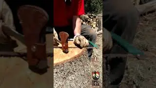 Bow Saw Sharpening w hammer and nail Steve Manns