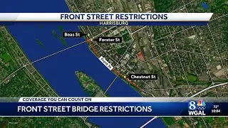 PennDOT to implement restrictions at the Front Street Bridge in Harrisburg