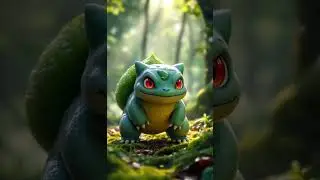 Realistic Bulbasaur in the forest, #jesuslovesyou #ai #pokemon ￼￼