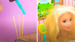 Have You Tried Making Mini Comb For Barbie | MINIATURE IDEAS FOR DOLLHOUSE | #Shorts