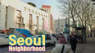 Seoul, Korea - Walking Tour of Neighborhood - 4K - Hagye 2-dong [Nowon-gu 3] 22(3)-8