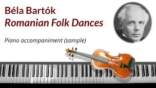 Bartok Romanian Folk Dances - piano accompaniment backing tracks (sample/demo)
