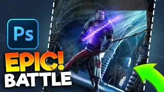Blank canvas to Epic Battle scene ! Speed art
