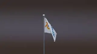 Blender Cloth Physics Simulation Practice Flag