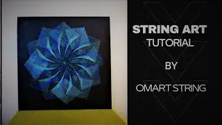 How To Make String Art?Blue mandala/ DIY Tutorial