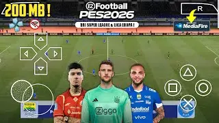 eFootball PES 2026 PPSSPP Ukuran Kecil BRI Super League Terbaru Full Update New Kit & Transfer 2026