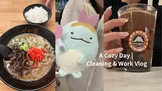 A Cozy Day | Cleaning & Work Vlog