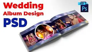 Wedding album dm design | Photoshop tutorial | #albumdesign #weddingalbum #psd #coverdesign #cover
