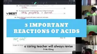 3 Most Important Reactions of Acids ft Mr Khing | IGCSE Chemistry Tuition