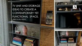 TV Storage Ideas | Create A Contemporary & Functional Storage Space | TV Unit Ideas