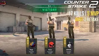 They Called Me Noob 😡 | 17 KILLS & 5 MVP | CS2 Dust 2 Retake