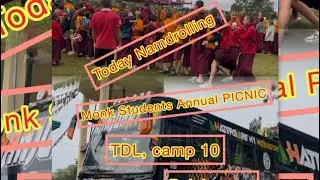 Namdrolling Small monks students Picnic at our multipurpose Ground with very happy whole day😆👌