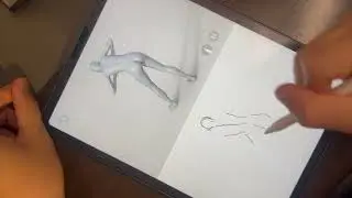 [クロッキー生活day79]表現力を高めるクロッキー練習法×10分クロッキー | Croquis Practice to Enhance Expressiveness[字幕あり]［ASMR ］