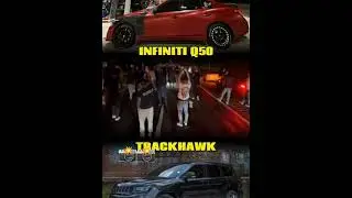 Trackhawk Vs Q50 #explore #viral #racing #explore #shorts #youtubeshorts #youtube #shortvideo #like