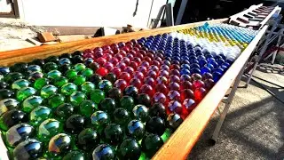 1000 Special Rainbow Marbles Art ☆ Collect and Roll