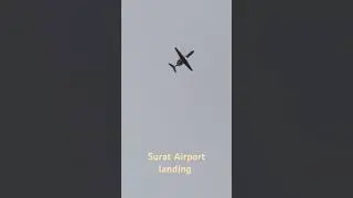 Surat Airport Flight landing.Surat